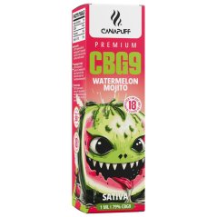 CanaPuff vattenmelon Mojito engångsvapepenna, 79 % CBG9, 1 ml