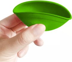 Bol à mélanger en silicone Best Buds 7 cm, vert avec logo noir