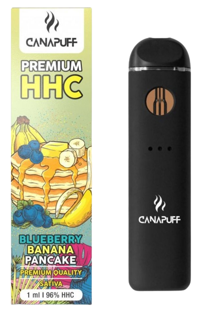 CanaPuff Vape pen BLUEBERRY BANANA PANCAKE 96% HHC, ( 1ml )