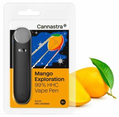 Cannastra HHC Vape Pen Mango Verkenning, 99 % HHC, 0,5 ml