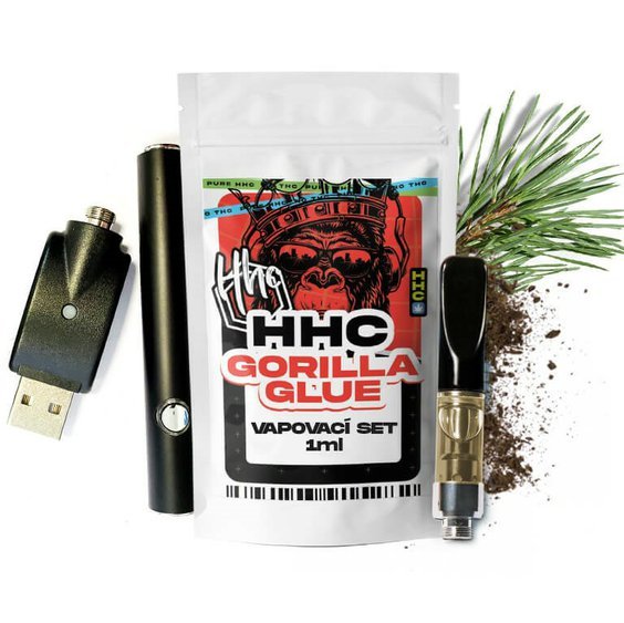 Czech CBD HHC Set baterie + cartuș Gorilla Glue, 94 %, 1 ml