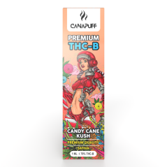 CanaPuff Candy Cane Kush Engångs Vape Pen, 79 % THCB, 1 ml