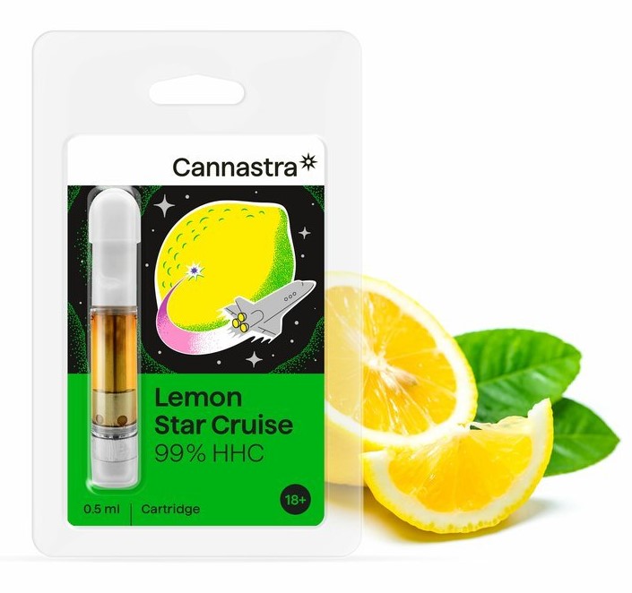 Cannastra Cartucho HHC Lemon Star Cruise, 99 %, 0,5 ml