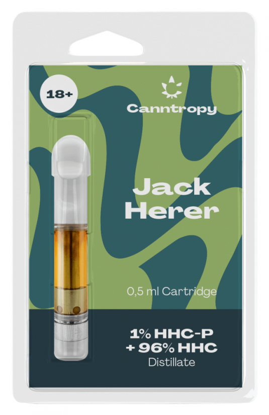 Canntropy HHC Blend Cartuccia Jack Herer, 1 % HHC-P, 96 % HHC, 0,5 ml