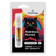 Cartucho Canntropy CBG9 Rainbow Runtz, CBG9 85% calidad, 1 ml