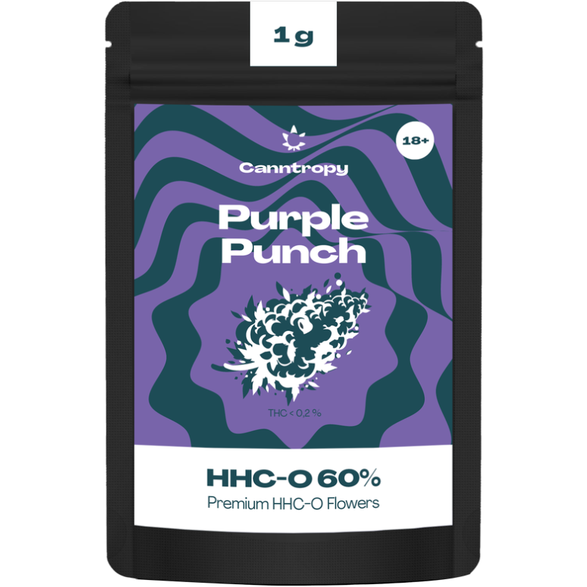 Canntropy HHC-O flower Purple Punch 60%, 1 g - 100 g