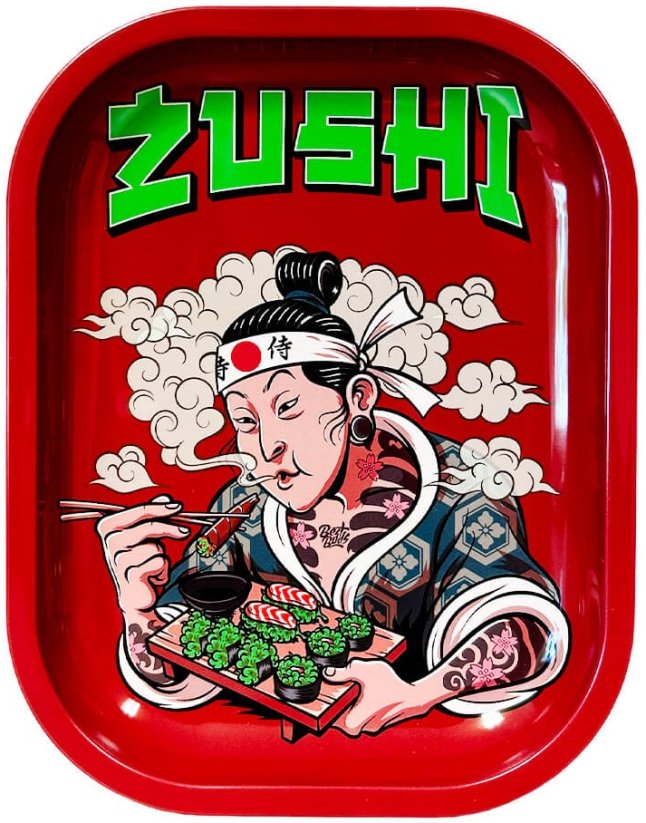 Best Buds Zushi Metal Rolling Tray Small, 14x18 cm