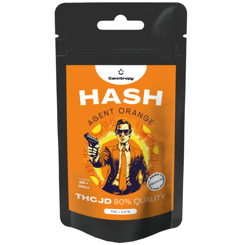 Canntropy THCJD Hash Agent Orange, qualità THCJD 90%, 1 g - 5 g