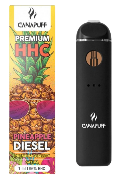 CanaPuff Vape pen PINEAPPLE DIESEL 96% HHC, ( 1ml )