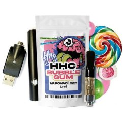 Czech CBD HHC készlet Akkumulátor + patron Bubble Gum, 94 %, 1 ml