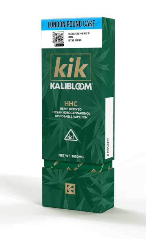 Kalibloom HHC Vape Pen London Pound Cake 96 %, 1000 mg HHC, 1 ml