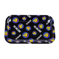 The Bulldog Original Metal Rolling Tray Pattern, keskikokoinen, 27,5 cm x 17 cm x 2 cm.