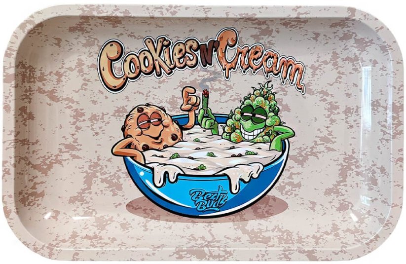 Best Buds Cookies And Cream Metal Rullebakke Medium, 17x28 cm