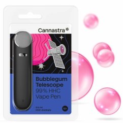 Cannastra HHC Vape Pen Bubblegum Telescope, 99 % HHC, (0,5 ml)