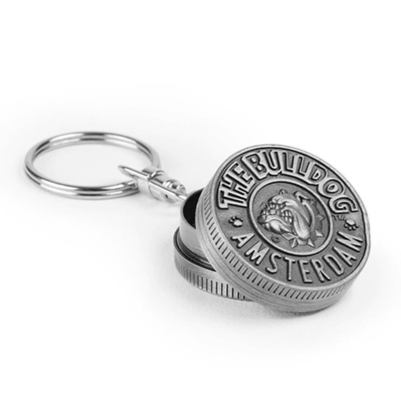 The Bulldog Key Chain with Mini Grinder