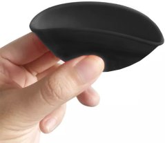 Bol à mélanger en silicone Best Buds 7 cm, noir avec logo vert