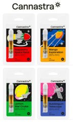 Cannastra HHC Cartridge bundle, 99% HHC, All in One Set - (4 Geschmacksrichtungen x 1 ml)