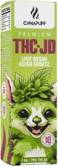 CanaPuff Kush Mintz перо за еднократна употреба, 79 % THCJD, 1 ml