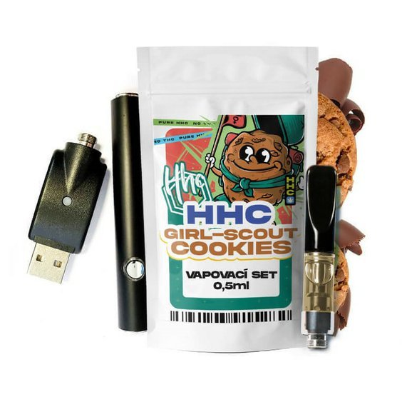 Czech CBD HHC készlet Akkumulátor + patron Girl Scout Cookies, 94 %, 0,5 ml