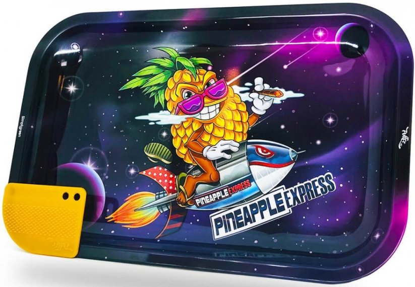 Best Buds Superhigh Pineapple Express Pineapple Express Tăviță metalică mare de rulat cu cartelă magnetică de măcinat