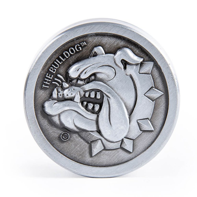 The Bulldog Original Silver Metal Grinder - 3 partes