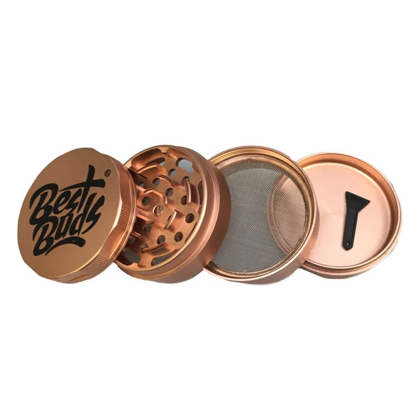 Best Buds Mighty Aluminium Grinder Rose Gold, 4 osaa, 60 mm