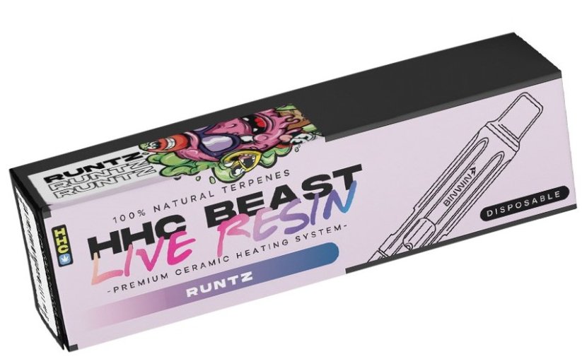 Czech CBD HHC Vape BEAST Runtz Live Resin, 94 %, 1 ml