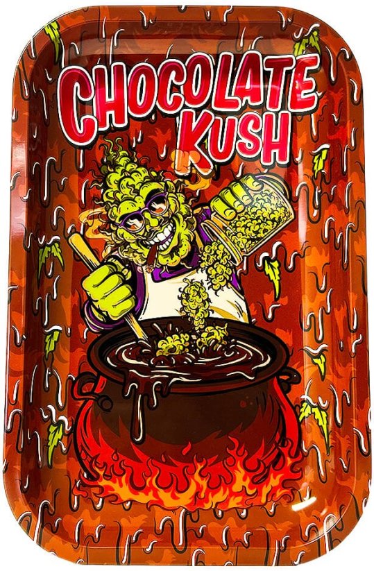 Bandeja de metal para liar Best Buds Chocolate Kush Mediana, 17x28 cm