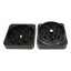 Best Buds Grinder cuadrado plano de aluminio Onyx, 2 piezas, 50 mm