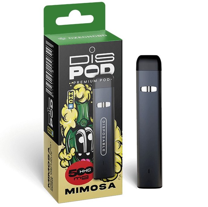 Czech CBD HHC Vape Pen disPOD Mimosa 500 mg, 0,5 ml