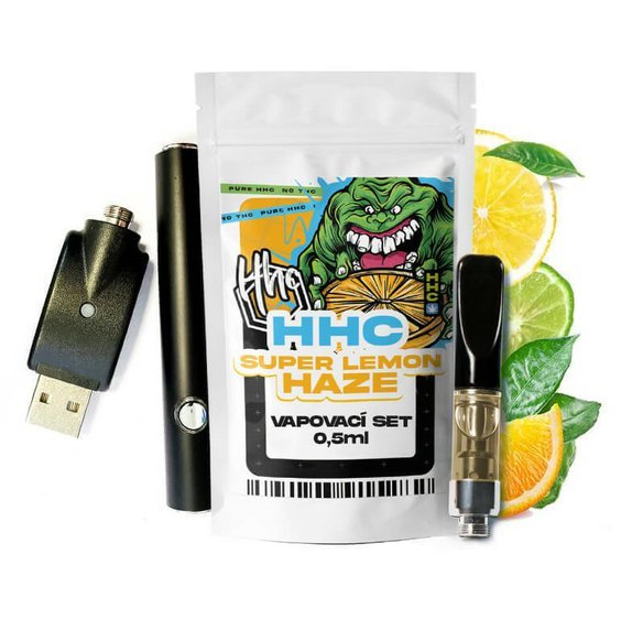 Czech CBD HHC készlet Akkumulátor + patron Super Lemon Haze, 94 %, 0,5 ml