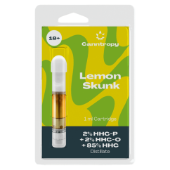 Canntropy HHC Blend Cartridge Lemon Skunk, 2 % HHC-P, 2 % HHC-O, 85 % HHC, 1 ml