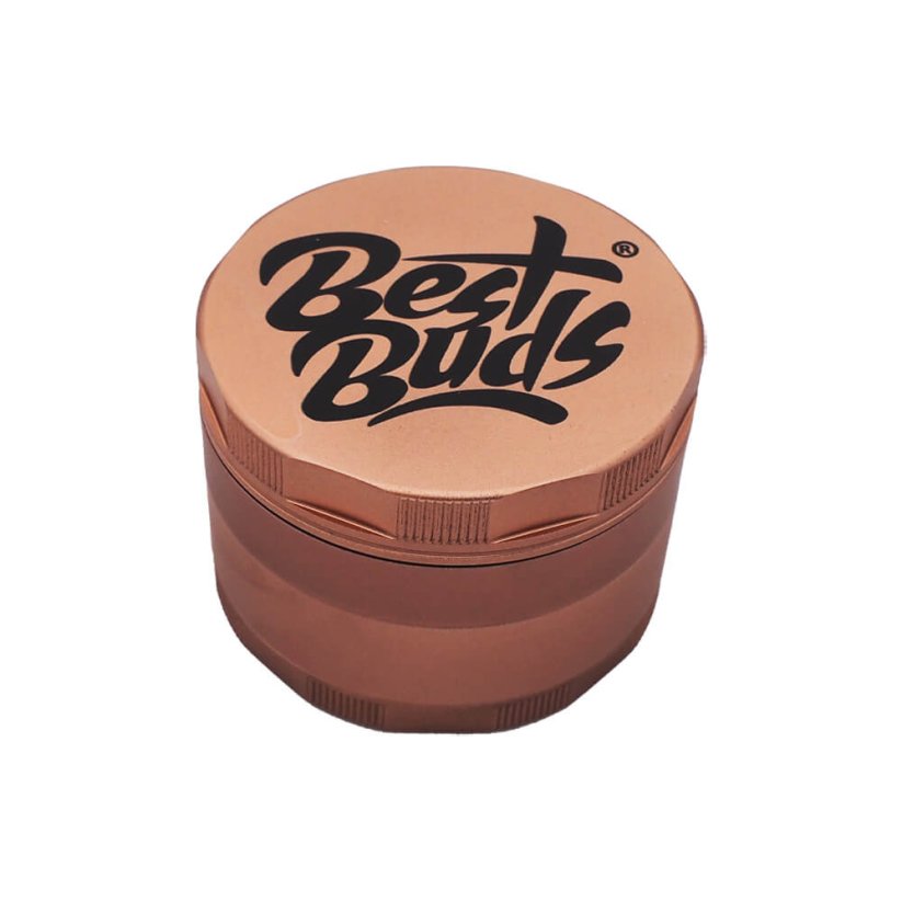 Best Buds Мощна алуминиева мелничка Rose Gold, 4 части, 60 мм