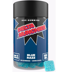 Delta Munchies Blue Razz HHC Gummies, 625 mg, 25 ks