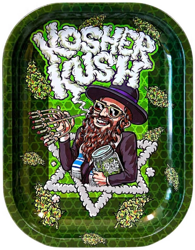 Best Buds Kosher Kush rullbricka i metall Liten, 14x18 cm