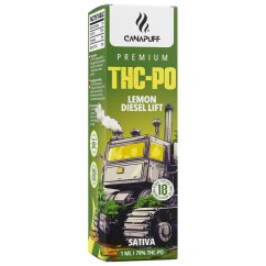 CanaPuff Lemon Diesel Lift Kertakäyttöinen Vape Pen, 79 % THCPO, 1 ml