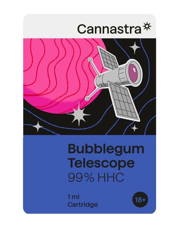 Cannastra HHC Cartouche Bubblegum Telescope, 99 %, 1 ml