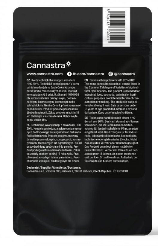 Cannastra HHC Floare Lemon String 20 %, 1 - 100 g