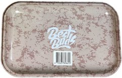 Best Buds Cookies And Cream Tabuleiro de metal para rolos Médio, 17x28 cm