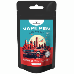 Canntropy CBG9 Vape Pen NYC Diesel de unică folosință, CBG9 85% calitate, 1 ml