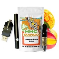 Czech CBD HHC készlet Akkumulátor + patron Mango, 94 %, 0,5 ml