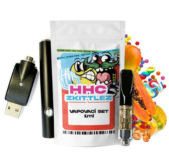 Czech CBD HHC készlet Akkumulátor + patron Zkittles, 94 %, 1 ml