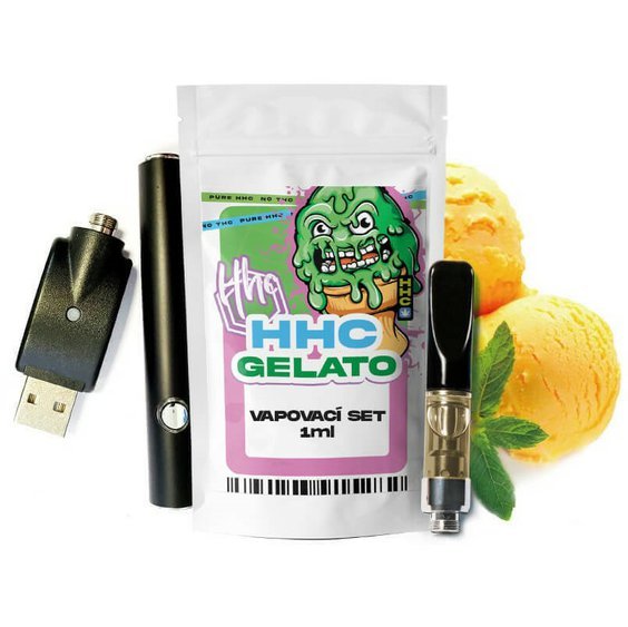 Czech CBD HHC készlet Akkumulátor + patron Gelato, 94 %, 1 ml