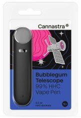 Cannastra HHC Vape Pen Bubblegum Telescoop, 99 % HHC, 0,5 ml