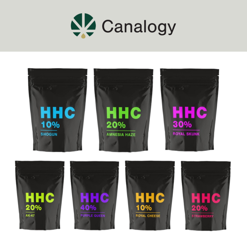 Canalogy HHC Λουλούδια, Όλα σε ένα σετ - 7 ποικιλίες x 1 g έως 100 g