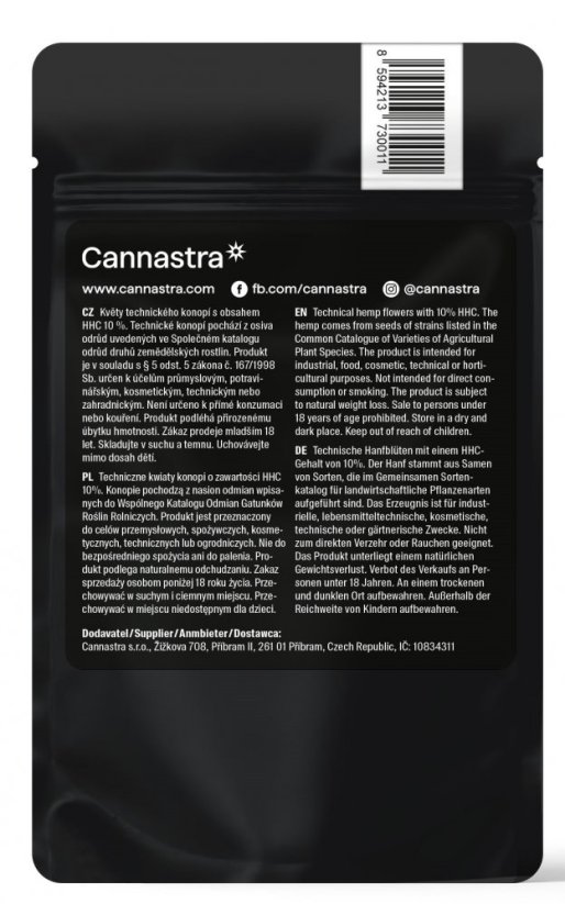 Cannastra HHC Λουλούδι Fruit Big Bang 10 %, 1 - 100 g