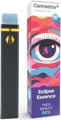 Cannastra THCV ühekordselt kasutatav Vape Pen Eclipse Essence, THCV 96% kvaliteet, 1 ml