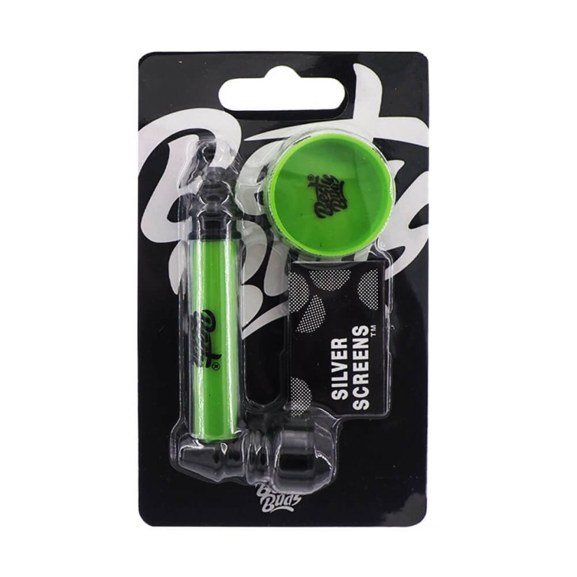 Best Buds Pipsy Pipa in metallo con mini smerigliatrice, 4 colori