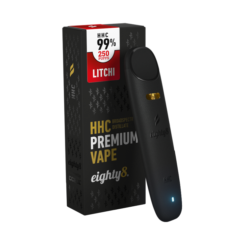 Eighty8 HHC Vape Litchi, 99 % HHC, 0,5 ml